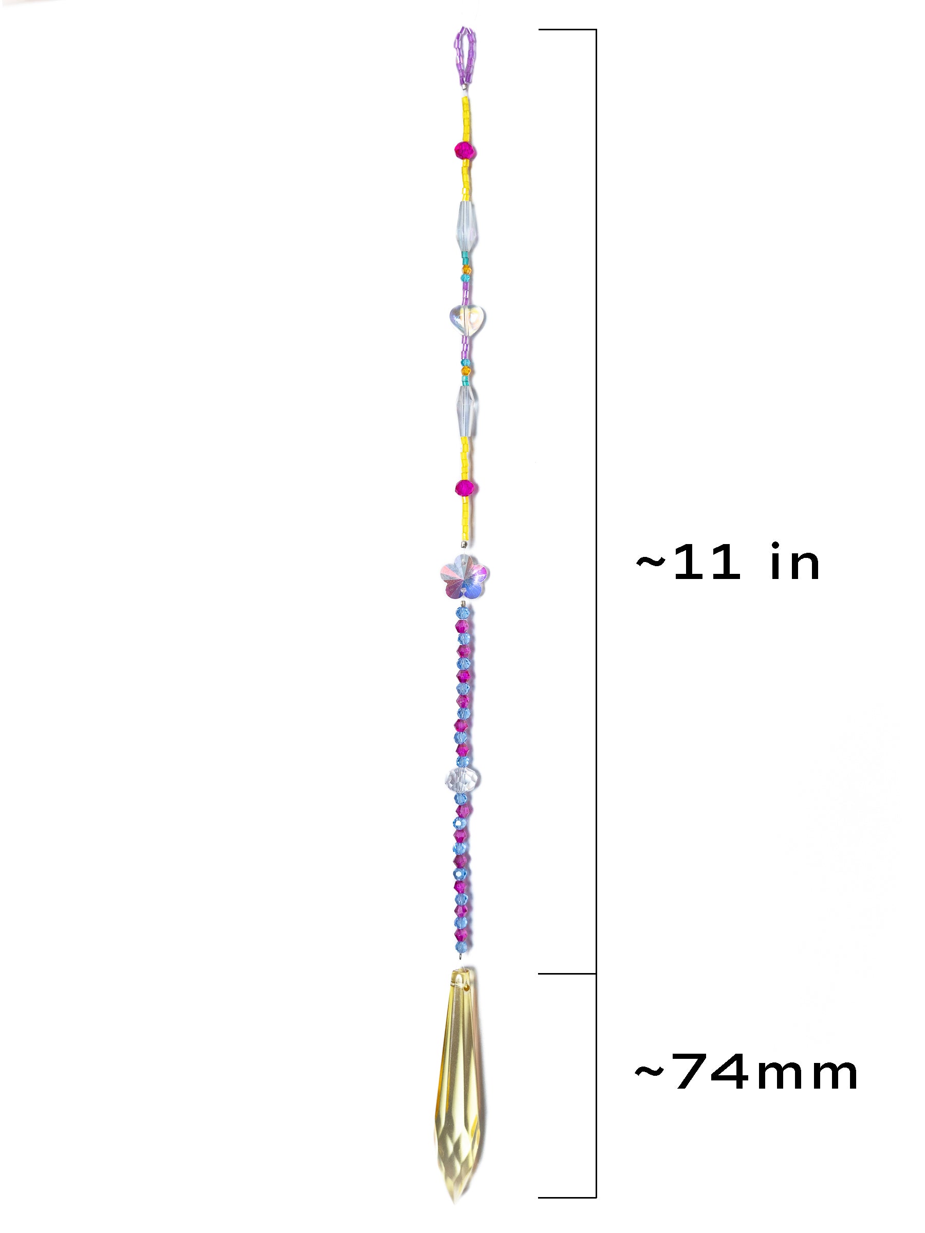 Crystal Suncatcher - 74mm Icicle